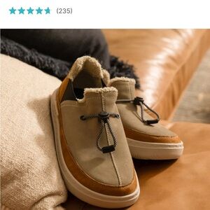 Reef Men's Beige and Brown Slip-On Loafers